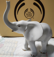 Rikta aquincumi white elephant with gold decor