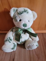 20 cm seated Harrods teddy bear with embroidered nose and mouth, button eyes, clipped paws