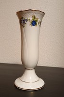 Hollóházi szedres váza 21 cm, újszerű