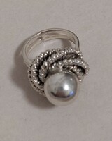Silver ring designed by goldsmith, size 56!