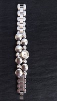 Esprit, elegant women's wristwatch, analog, quartz structure, stainless steel with zirconia stones