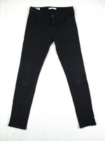 Original Levis 711 skinny (w27 / l30) women's black stretch jeans