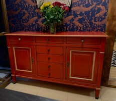 Red directory (original grange) chest of drawers