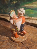 A rare ceramic dancing couple from Szécs