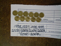 Old 1 ft coin 10 + 1 pcs.