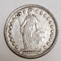 1906. Svájc 0,835 ezüst 1/2 Frank  (G/23)