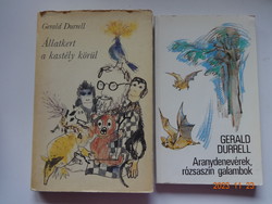 Gerald Durrell's two books together: zoo around the castle + golden bats, pink pigeons
