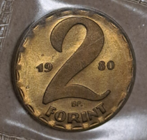 2 Forints 1980, from the circulation line! Unc
