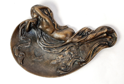 Sale !!! :) Art Nouveau bronze business card holder