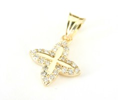 Brill 14k gold beautiful pendant with diamonds