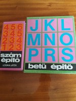 2 logic games: letter builder and number builder 1979