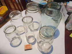 6 pieces of antique retro canning frosted glass decoration creative social reality
