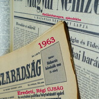 1963 December 8 / people's freedom / birthday :-) original, old newspaper no.: 25213