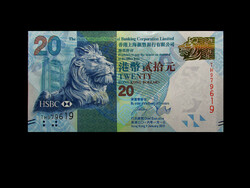 Unc - $20 - Hong Kong - 2016 (with special watermark!)