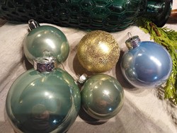Christmas decorative balls - pastel / 5 pcs.