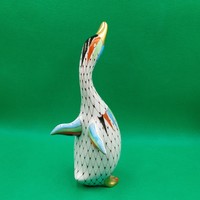 Hollóházi garden pattern scaly goose figure