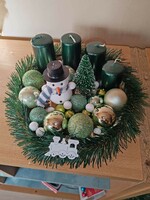 Advent wreath and knocker set