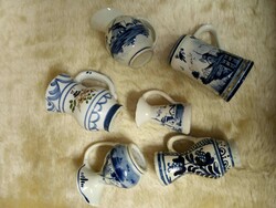 Blue ceramic mix 6 pieces