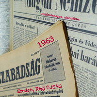 1963 December 12 / people's freedom / birthday :-) original, old newspaper no.: 25216