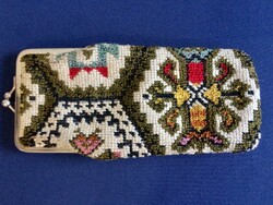 Embroidered glasses case-holder-Aztec embroidery
