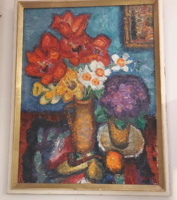 Old emil - still life with flowers