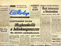 1972 June 27 / evening news / for birthday :-) original, old newspaper no.: 26076