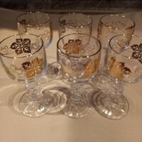 Retro liqueur glass set