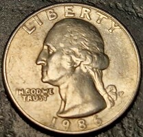 ¼ Dollar, 1986.P., ﻿Washington quarter
