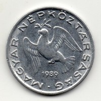 Magyarország 10 magyar fillér, 1989