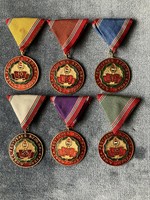 Szolgálati Érdemérem sor (10, 15, 20, 25, 30, 35) kitüntetés