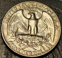 ¼ Dollar, 1972. D., ﻿Washington quarter