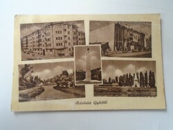D199431 Győr beach bath - postcard 1950's
