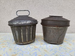 Pair of antique muffin tins
