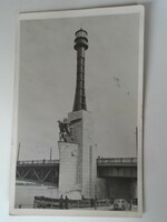 D199404 Budapest - naval memorial on the Buda pier of Miklós Horthy Bridge 1941k photo sheet