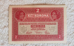 OMM 2 korona (1917) felülbélyezés nélkül (EF) | 1 db bankjegy