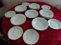 White porcelain marked plates 17 pcs.