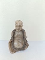 Antik buddhista patinás zsírkő kis Buddha szobor 557 8176