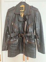 Vintage brown leather jacket