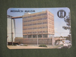Card calendar, grain industry company Pécs, Mohács mill, 1983, (3)