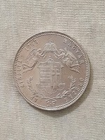 1868 1 forint Ferenc József császár, ezüst, numizmatika