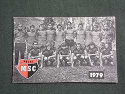 Card calendar, pmsc football team, Pécs, 1979, (3)