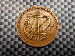 Ciprus 5 Mils, 1963
