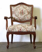 1P508 old upholstered neo-baroque chair with armrests