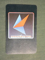 Kártyanaptár, Ezermester Úttörő Kölcsönző vállalat, grafikai rajzos, reklám figura, 1983,   (3)