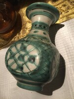 Habán style ceramic vase, marked work of Géza Gorka, ceramic vase by Géza Gorka (210)