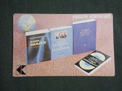 Card calendar, Kossuth publishing house, Marx Engels, 1983, (3)