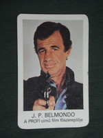 Card calendar, motion picture cinema, jean-paul belmondo, professional film, 1983, (3)