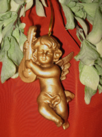 Old ceramic angel's Christmas ornament