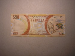 Guyana-50 dollars anniversary 2016 unc
