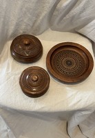 Wooden plate set